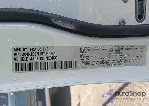 2024 Jeep Compass Limited 4X4 from USA, damaged, VIN 3C4NJDCN1RT156341